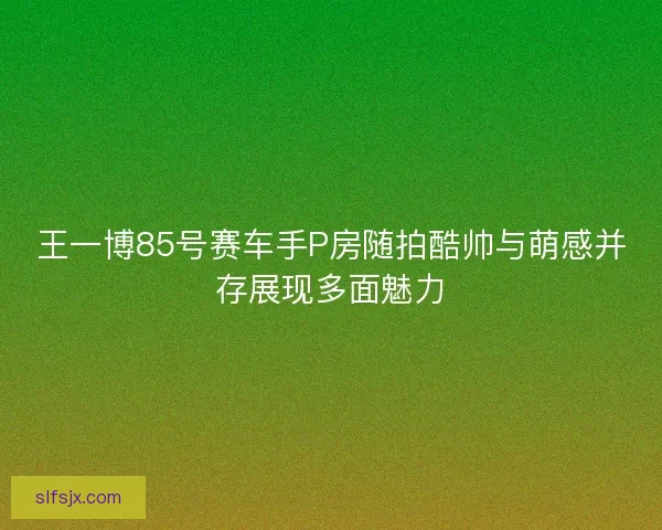 王一博85号赛车手P房随拍酷帅与萌感并存展现多面魅力
